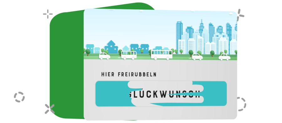 Karten mit Rubbelfeld Karten mit Rubbelfeld