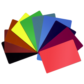 100 farbige Plastikkarten Blankokarten PVC Waschkarten Kundenkarte blanko 