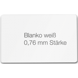 Weiße Blankokarten, bedruckbare Plastikkarten, Kartenstärke 0,76 mm