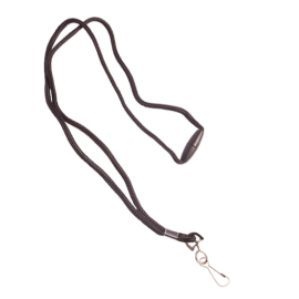 Lanyard Classic rund mit Sicherheitsverschluss, schwarz