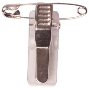 Kartenhalter mit Clip, selbstklebend mit Nadel, 29 x 11 mm